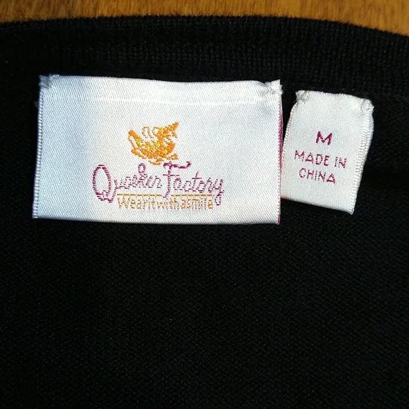 The Quacker Factory Sequin Sweater Cardigan Button Medium M Shiny EUC - Picture 11 of 13